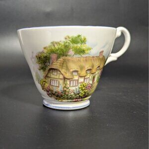 Allyn Nelson Fine Bone China Cottage Teacup Floral Cottage England Vintage